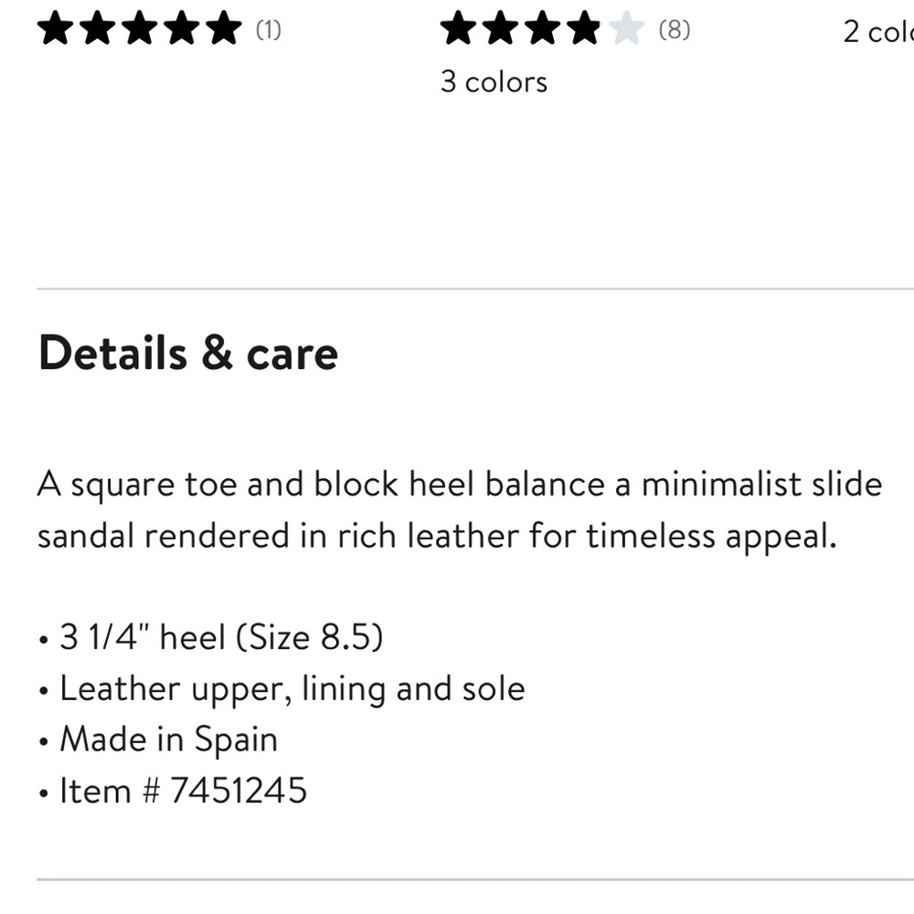 Stuart Weitzman Cayman Block Slide Black 8 - image 5